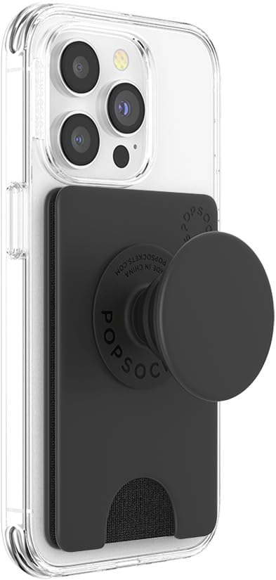[Australia - AusPower] - PopSockets Phone Wallet, Phone Card Holder, No Grip Wallet - Black Adhesive 