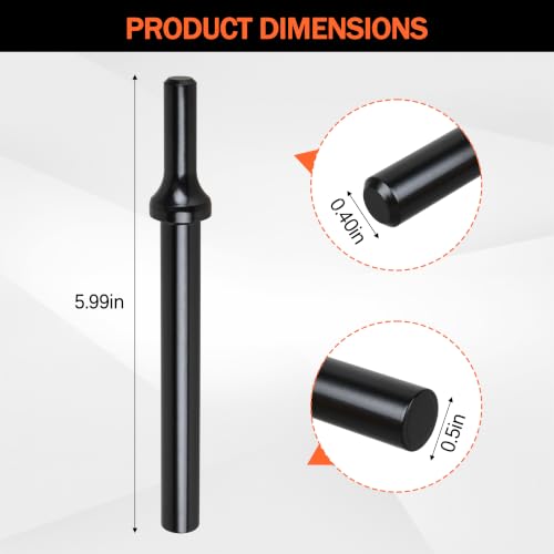 Gteana pneumatic taper punch #31980 pin punches, 2-pack set for metalworking tools