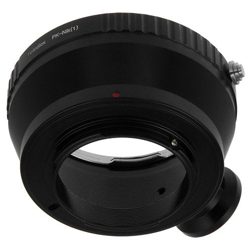 Fotodiox Lens Mount Adapter, Pentax K (PK) Lens to Nikon 1-Series Camera, fits Nikon V1, J1 Mirrorless Cameras Standard
