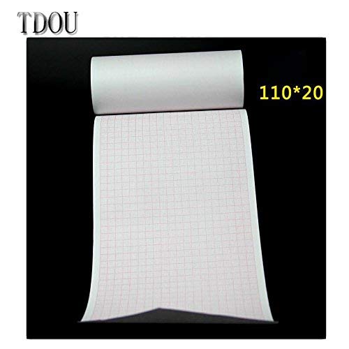 [Australia - AusPower] - TDOU Thermal paper Roll ECG Paper 110mm*20M for CE Marked Digital 12 Leads 3/6 Channel ECG Machine ECG600G Insulation Paper 