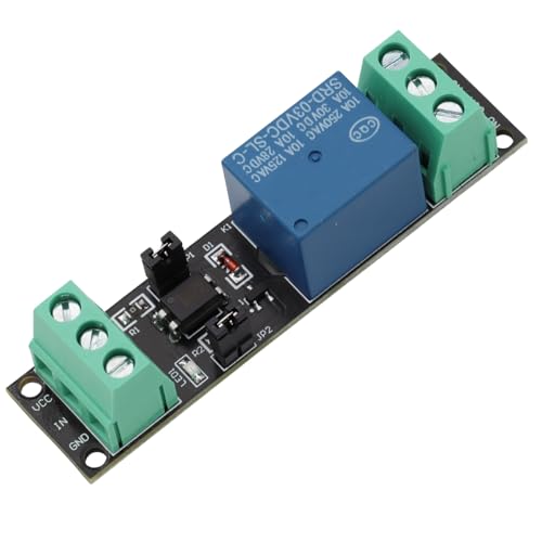 1 Channel 3V Relay Module with Optocoupler, Opto-Isolation, High Level Trigger, 1 Channel Relay Power Switch Module, Insulated Drive Control Module (Pack of 2)