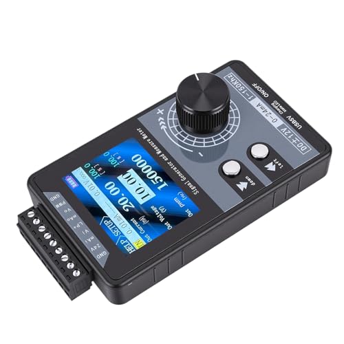 Eujgoov Adjustable Signal Generator 4-20MA 0-12V DC Current Simulator PWM Pulse 1-150KHz Short Circuit Protection for LED Testing and PLC Controller Panel Calibration