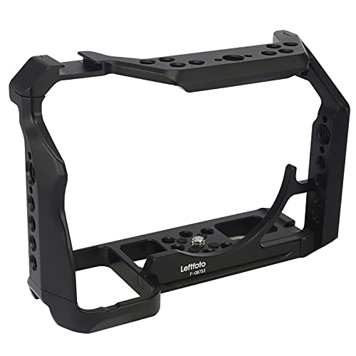 Leftfoto a7s3 a7siii Camera Full Cage for Sony Alpha 7S III / A7S III / A7SIII / A7S3,Extension Mount Microphone Fill Light Bracket Filming Accessories,with Cold Shoe/Wrench