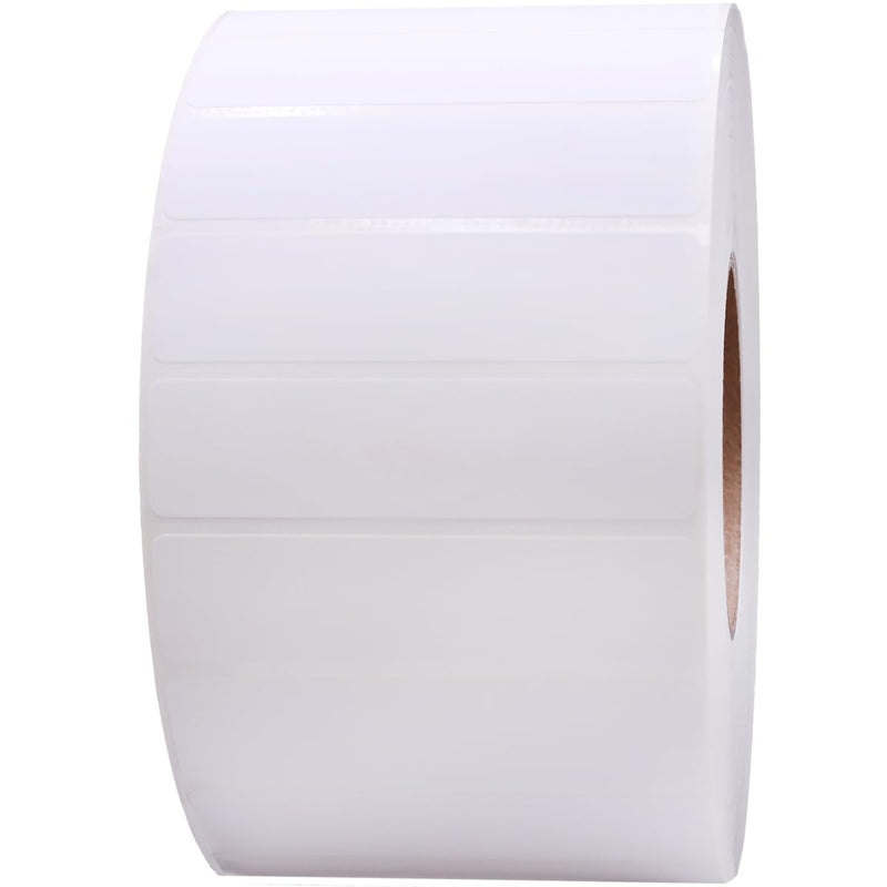 4 x 1 Thermal Transfer Perforated White Labels, 3″ Inch Core, 5500 Count - Label Paper for Thermal Printer Labels, Permanent Adhesive, Suitable for Various Industries