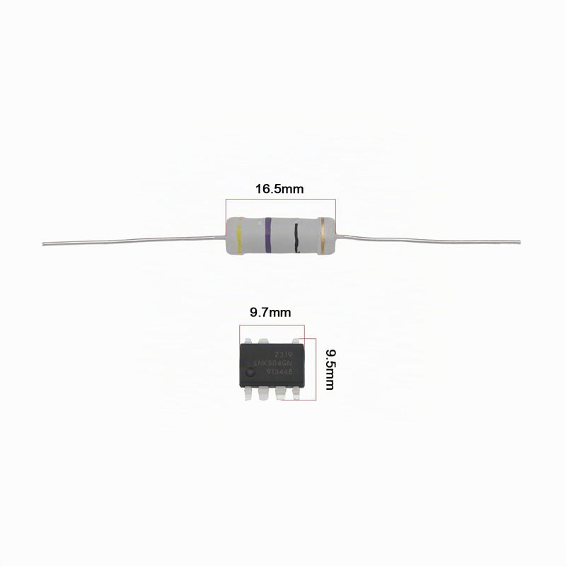 EMSea 2 Sets Dryer Repair Set LNK304GN with Resistor 47 Ohm 3W Compatible with Whirlpool Compatible with AEG Compatible with Bauknecht Compatible with Bosch