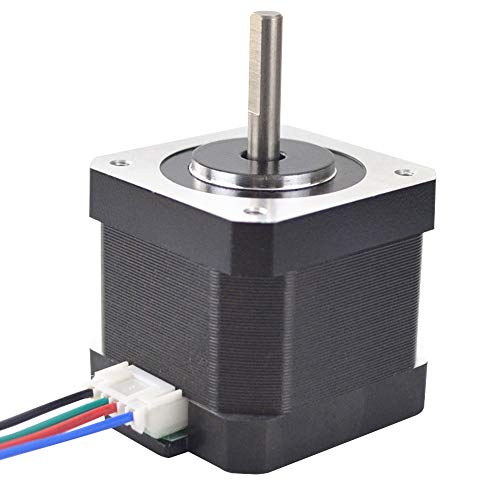 STEPPERONLINE Nema 17 Bipolar 45Ncm 1.5A 12V 42x39mm 4 leads w/ 1m Pin Connector for 3D Printer,CNC, XYZ Axis, Extruder