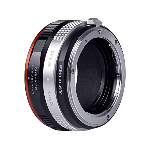 PHOLSY Lens Adapter Compatible with Nikon F (G-Type) Lens to Nikon Z Camera Nikon F or G to Nikon Z