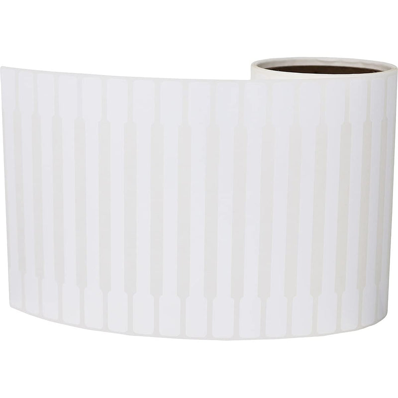 White Extra Large Tamper Blank Labels, 0.5 x 6 Inch 500 Total Labels
