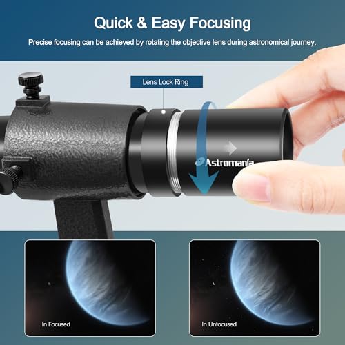 Astromania Finder Scope, Straight-Through Correct Image Optical Finder 6x30 6x30 Straight-Through Upright & Non-Reversed Image