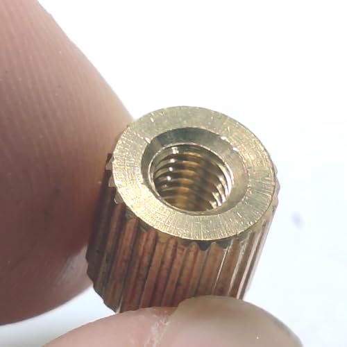 SZFNSEN 45mm SUS304 loveless bolt knife handle fasteners with brass 8mm nuts, 12-set assortment for knife makers