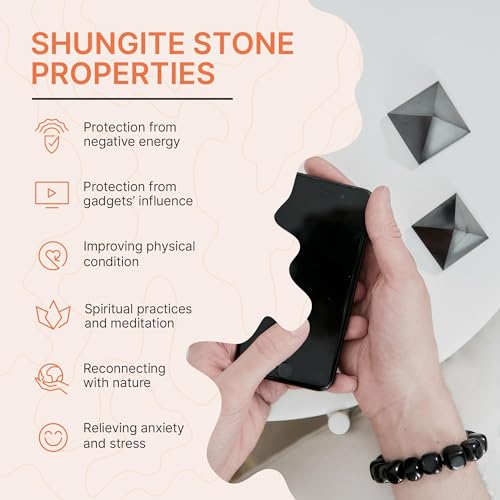 Karelian Heritage Shungite and Green Basalt Pyramid Set 2 Pack, Meditation Authentic Solid Stones, 2 Inch Polished Sacred Geometry Healing Crystals (Light Green) Light Green