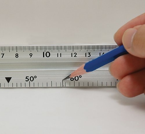 [Australia - AusPower] - Shinwa Sokutei Aluminum Square (Bracing) with angle scale 30cm (62660) (Japan Import) 