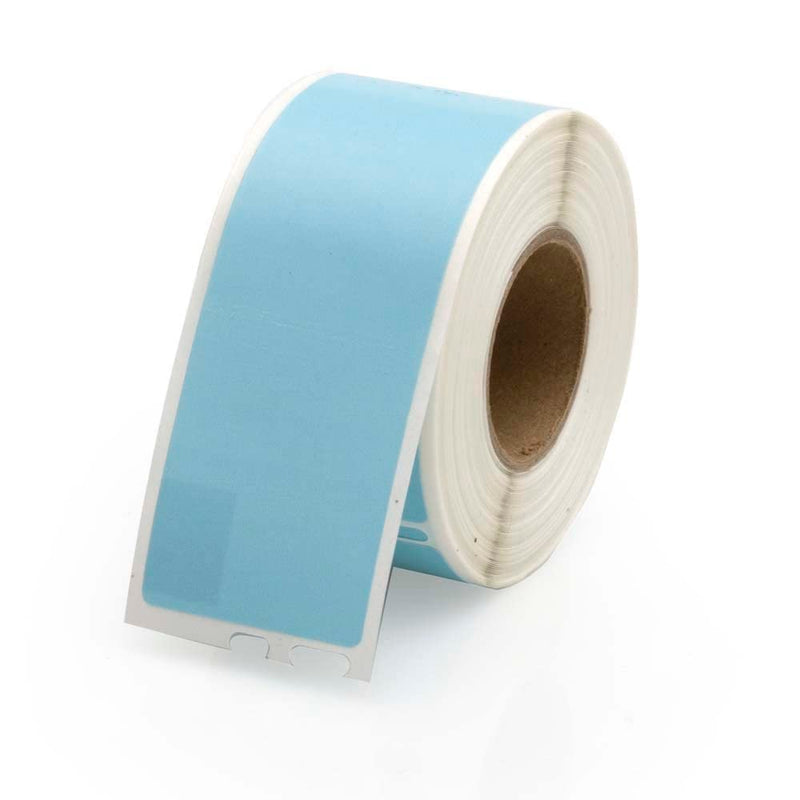 Blue Seiko Compatible Address Labels - (2 Rolls per Pack), 1-1/8" x 3-1/2", Permanent Adhesive - Mailing & Filing Labels | LabelValue