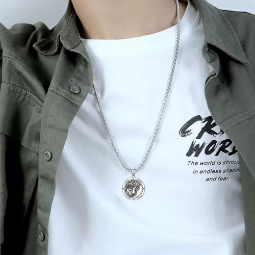 ROMANTICWORK Allah Necklace 925 Sterling Silver Islamic Muslim Allah Necklace Arabic Pendant Islamic Jewelry gifts for Men Women Allah Load