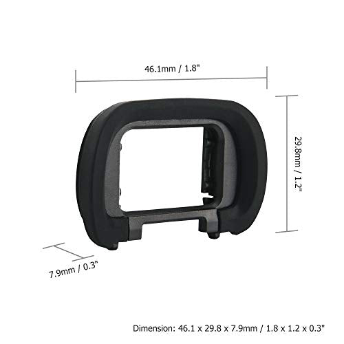 2 Pack Soft Silicon Camera Eyepiece Eyecup for Sony A7M5 A7 V A7 VI A9 III A7R V A7R6 A7R5 A7 IV A7M4 A7S III A1 A7V ILCE-1 A7SIII A7S3 Camera, Replace Sony FDA-EP19 Rubber Eyecup