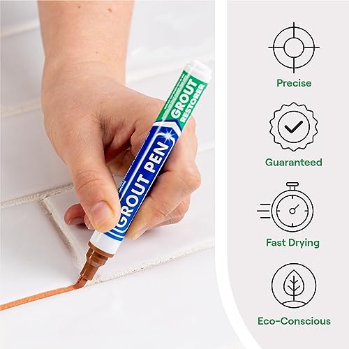 Rainbow Chalk Markers Limited terracotta grout pen with narrow 5mm tip for tile grout lines