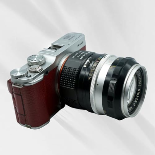PHOLSY Lens Mount Adapter Compatible with Nikon F Lens and Fuji X Camera Nikon F / AI to Fujifilm FX