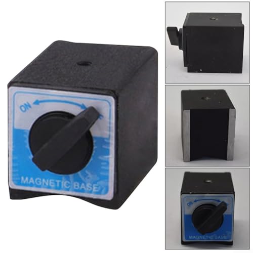 Magnetic Base with Strong Magnet, M8 x 1, 25 Thread Holes, Compact & Precise