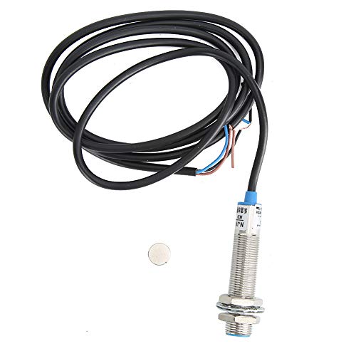 [Australia - AusPower] - Digital Speed Meter LED Tachometer 4-Digit Tube Display Tachometer with High Measuring Accuracy and Electronic Hall Sensor AC220V for Industry 