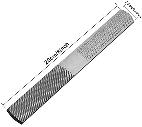 [Australia - AusPower] - Wood Rasp File 4 Way Premium Grade High Carbon Hand File and Round Rasp, Half Round Flat & Needle Files Wood Rasp Set for Sharping Wood and Metal Tools 1 PC 