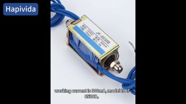 JF-0530B DC 6V Solenoid Electromagnet Pull Push Type Pack of 2 | 300mA 5N Push Pull DC Electromagnet Automation Control Linear Solenoid 6V*2