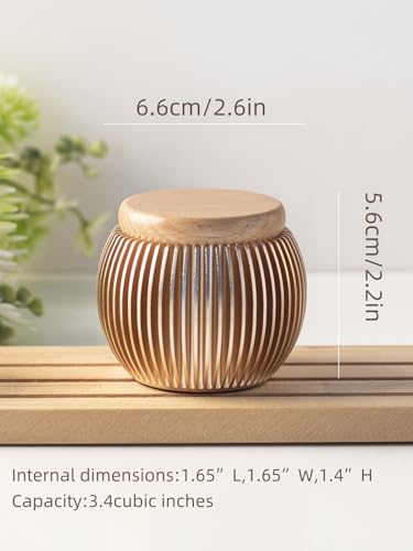 Small Urns for Human Ashes, Cremation urn for Pets, Mini Aluminum Alloy Urn, Sharing Memorial, Metal Ash Keepsake, Keepsake for Cremation Ashes (Rose Gold)