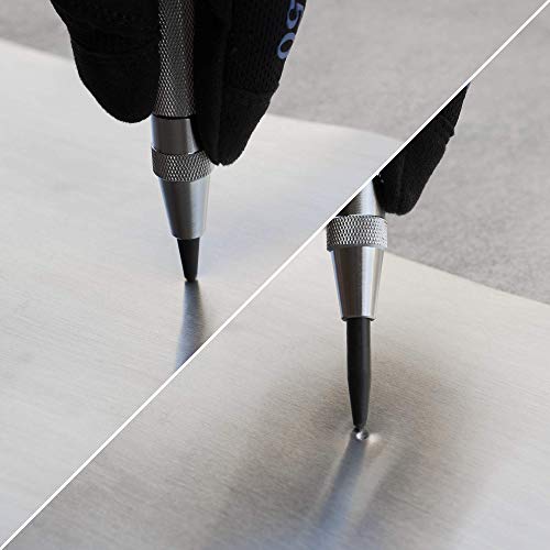 NEIKO 02639A 6-inch automatic center punch with chrome-plated shank and adjustable spring impact mechanism