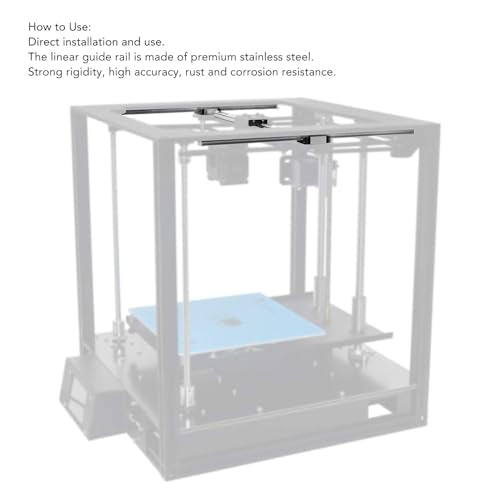 Keenso Linear Guide Rail Interchangeable Design Slider Kit MGN12C for 3D Printers and CNC Parts Suitable for Compact Equipment (200mm) 200mm
