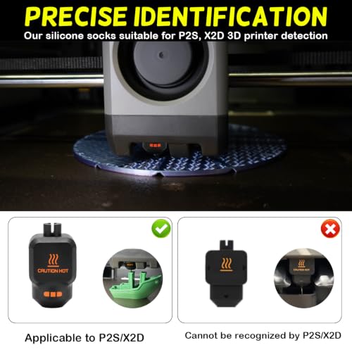 2 x 0.6 mm extruder hotend for Bambulab P2S X2D with 2 x silicone socks