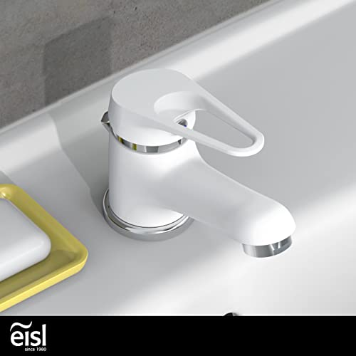 Eisl Speed Single-Handle Bathroom Sink Mixer Tap, Set of 1, White, NI075SCR-W Speed Waschtischarmatur Weiß