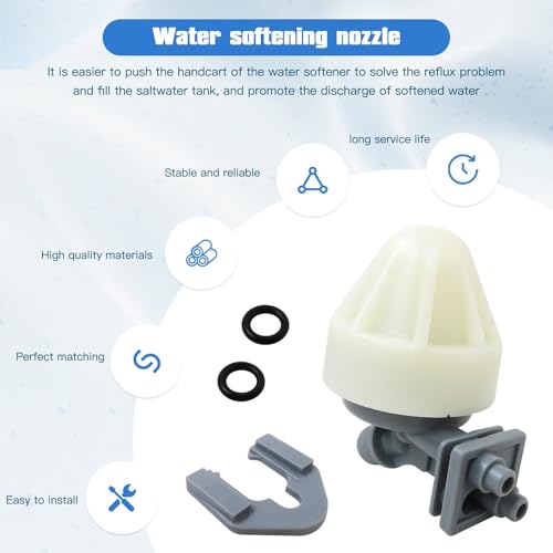 7187065, 7214969, 7165704, 7238450 Water Softener Nozzle and Venturi Assembly Fit for GE Smart 40,000 Grain Water Softener GXSHC40N 45,000, GXSH45V 40,000, GXSH40V (2025 New)