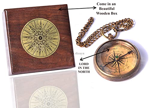 Trust in The Lord With All Your Heart - Proverbs 3:5-6 Quote Engraved Compass With Wooden Box, Greeting Card, Gift Compass, Graduation Day Gifts 2024 for Women Men Boys Girls #1 Trust in The Lord Compass -Proverbs 3: 5-6