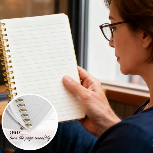 Christian Notebook for Women Men, Psalm 93:4 Bible Verse Journal for Gifts, Seashell Spiral Notebook for Church Notes Journaling Bibles - 5.5×8.3 - A10 Christian Seashell