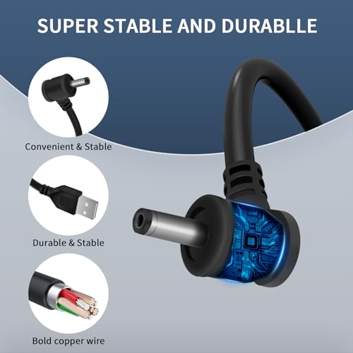Charge Cords 30ft for Ring Weatherproof Indoor Outdoor Charging Cable with Quick 2Amp Power Adapter for Ring Stick Up Cam Battery 3rd Gen/2nd Gen & Spotlight Cam Battery (Black,2 Pack) 2 Pack(30FT) Black-For Ring