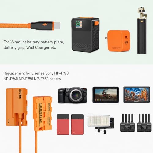 ZGCINE USB-C PD to NP-F550 Dummy Battery for Atomos Feelworld Field Monitor