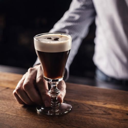 Set of two authentic Irish coffee glasses from HISTORY COMPANY in a San Francisco Classic gift box, perfect for serving Irish coffee.