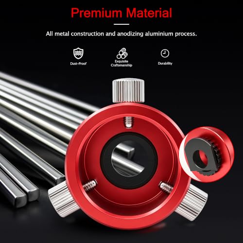 Astromania Polar Scope Adapter Metal Red for Right Angle Viewfinder With Polar Scope Metal Adapter