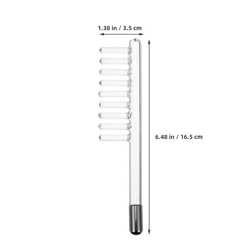 [Australia - AusPower] - Beaupretty Accessories for Electrotherapy Devices, High Frequency Bar, High Frequency Face Bar, Electrode Bar, High Frequency Face Machine, Electric Comb, Replacement Glass Tube, Transparent 