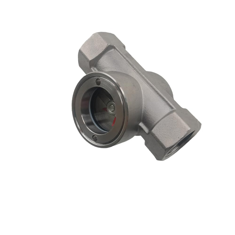 [Australia - AusPower] - 3/4"NPT Female 304 Stainless Window Sight Glass Flow Indicator With Impeller Pipe Medium flow observer DN20-3/4" 