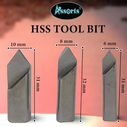 Set of 3 Fly Cutters 3/8" Shank with HSS Tool Bits Adjustable Fly Cutter Set for Milling Machine & Drill Press, Surface Facing Machining Tool 3/8" Shank with HSS Tool Bit