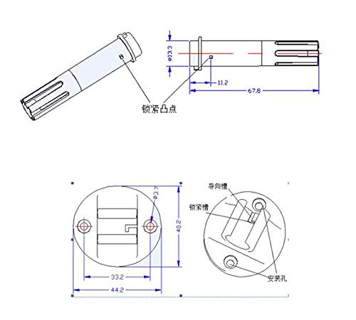 [Australia - AusPower] - Taidacent Corrosion and Acid Resistance I2c Digital Temperature Temp and Humidity Meter Soil Moisture Sensor Probe (SHT31) SHT31 
