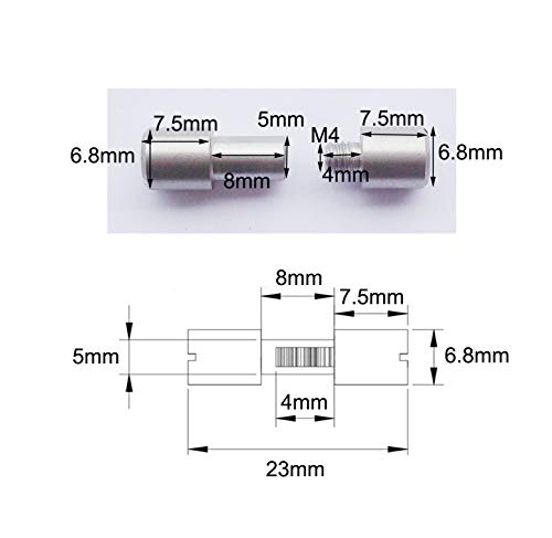 AOHOCA stainless steel 6.8mm solid rivets and Corby bolts fasteners bracket lock set