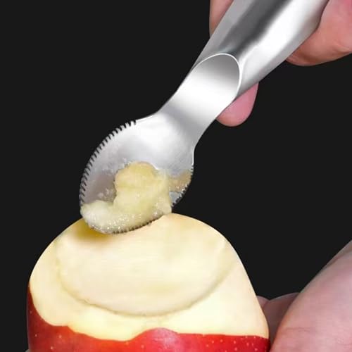 Stainless Steel Grapefruit Spoons with Serrated Edge Serrated Spoon Pumpkin Scraper Pumpkin Core Remover Scoop (Pack of 3) Standard (Pack of 3)