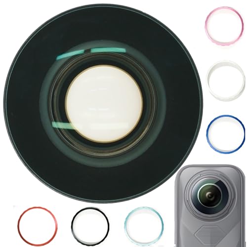 Koulele Replacement Camera Lens for Insta360 X5, Panoramic Camera, Black Glass Repair Part Accessories, 360 Degree Wide-Angle Lens with Anti-Reflective Multi-Layer Coating (Blue(1-Pack)) Blue(1-pack)