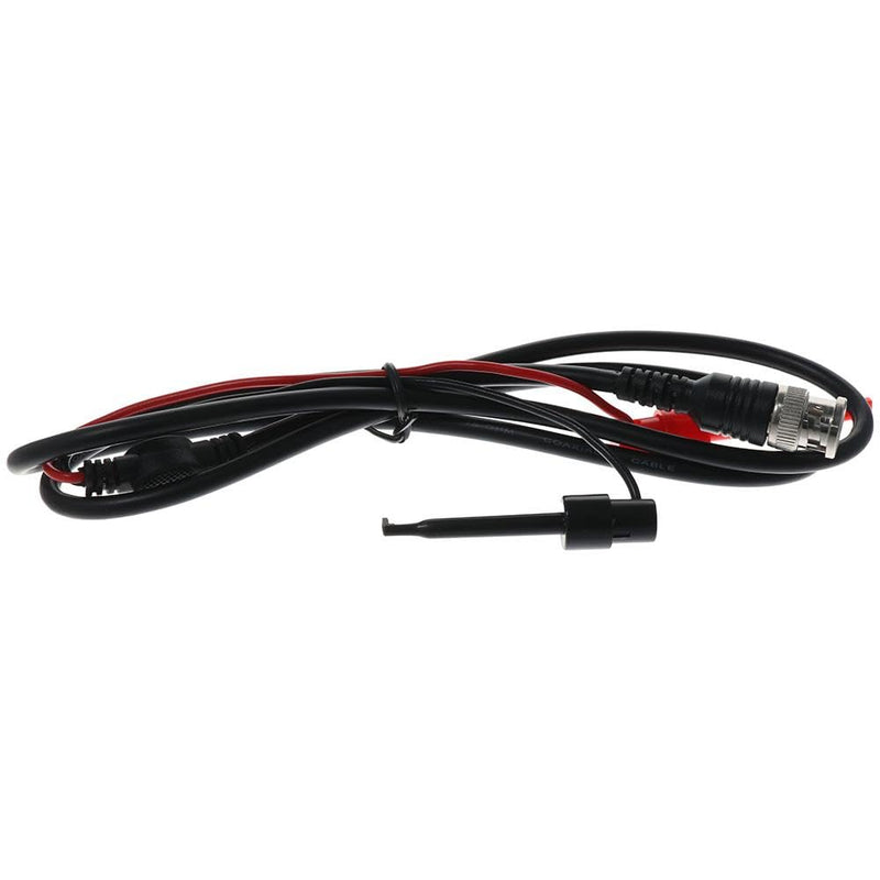 [Australia - AusPower] - FEIYING 2Pcs Oscilloscope Probes Clip Test Lead,BNC to Dual Coaxial Cable,Mini Test Hook Clips Dual Hook Test Probe Cable Leads for Testing Work 