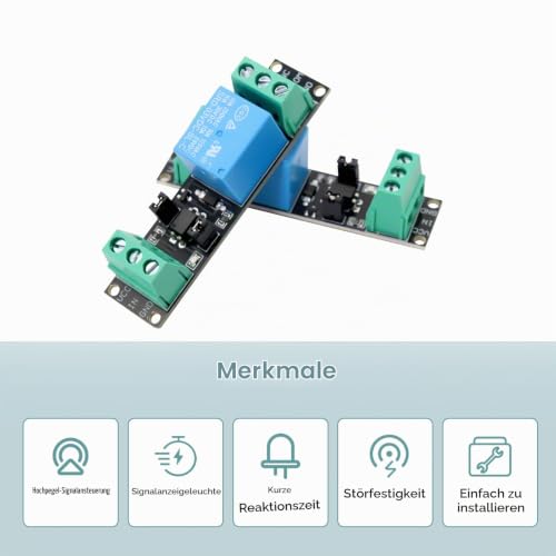 3V Relay Power Switch Board AYWHP 6 Pieces 1 Channel Relay Power Switch Module Optocoupler Optoisolation High Level Trigger for IOT ESP8266 Microcontroller Development Board