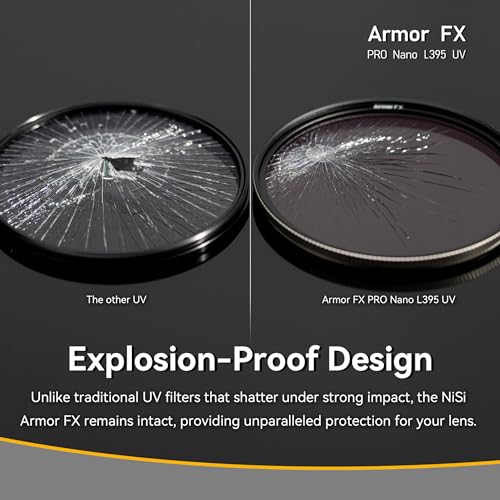 NiSi - 46mm Armor FX L395 UV - Impact-Resistant Lens Protection Filter