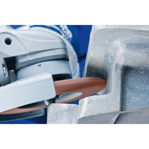 PFERD Polifan Curve Radial Flap Washer, 4.5" x 5/8" Thread, 60 Grit, Ceramic Oxide, Welding Accessories and Angle Grinder Attachment, for Steel and Stainless Steel (INOX), 1 Piece, Part 67258 4-1/2" x 5/8-11" Medium