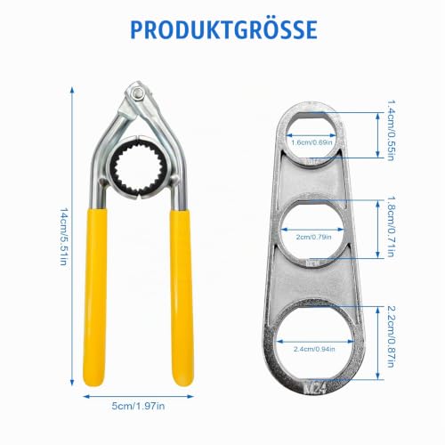 Tap key, aerator key, water outlet descaler attachment | Portable non-slip remover tool for M16/M18/M20/M22/M24/M28