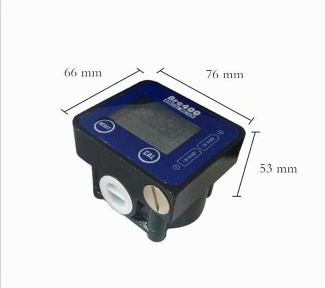 Fuel Oil Flowmeter, High Precision Digital Flow Meter, Diesel, Aluminum Alloy Pipeline Flow Gauge, 1/2 Inch LCD Display, Flow Meter, High Precision